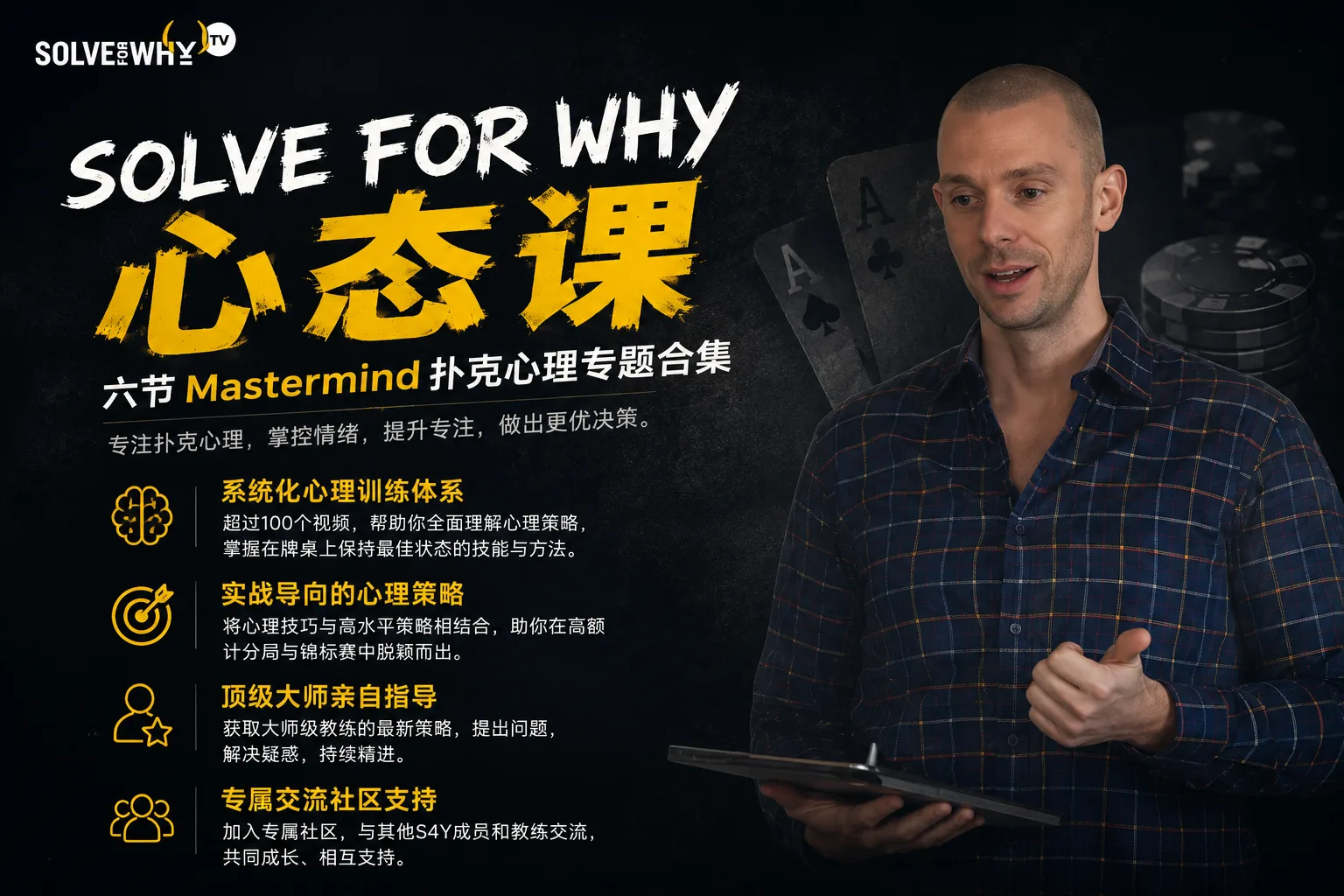 Solve For Why 心态课:六节 Mastermind 扑克心理专题合集
