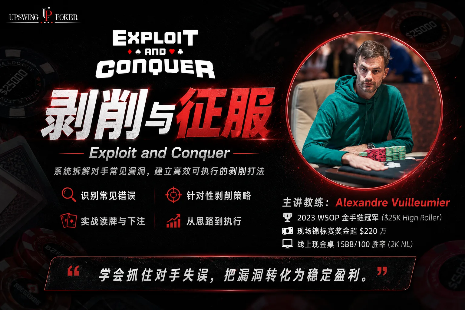 剥削与征服 - Upswing Poker Exploit & Conquer