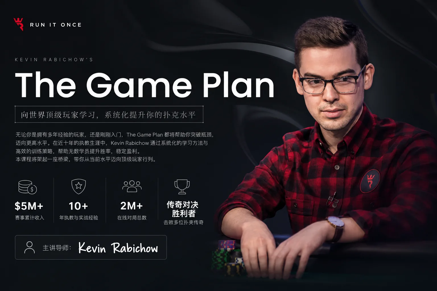 Run It Once The Game Plan —— Kevin Rabichow 现金局学习体系课