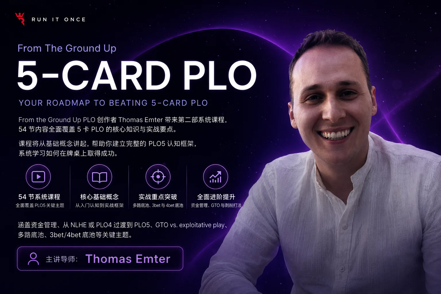 Run It Once 五张底牌 PLO 全面训练课程