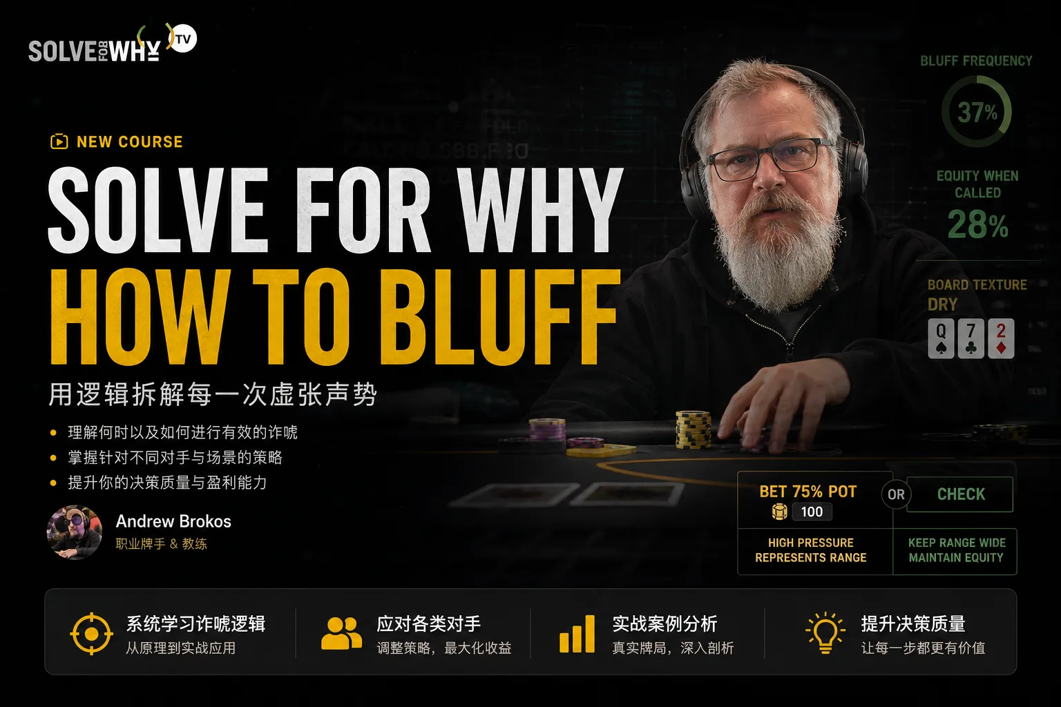 SOLVE FOR WHY – HOW TO BLUFF