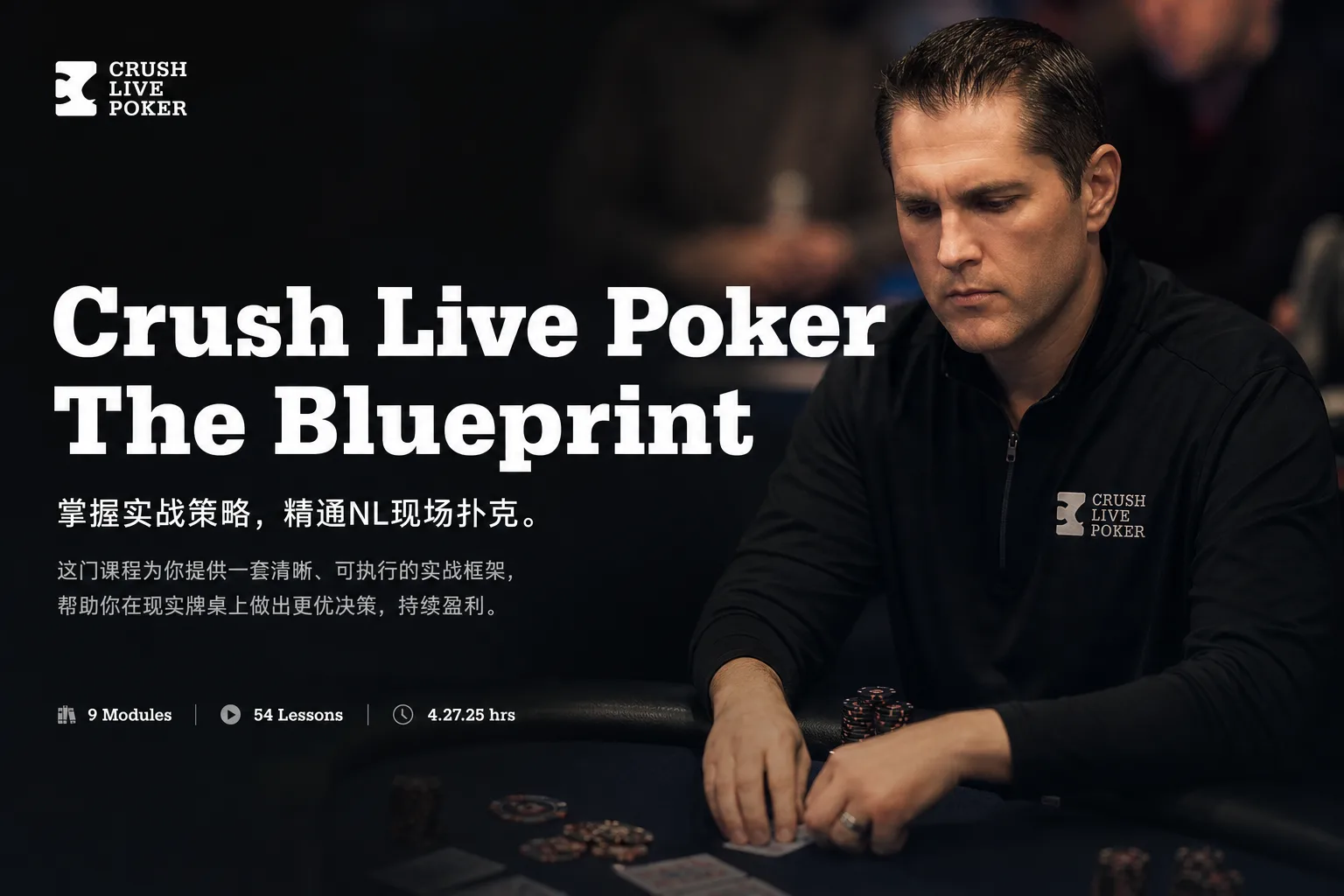 Crush Live Poker The Blueprint — 线下无限注现金局系统课程