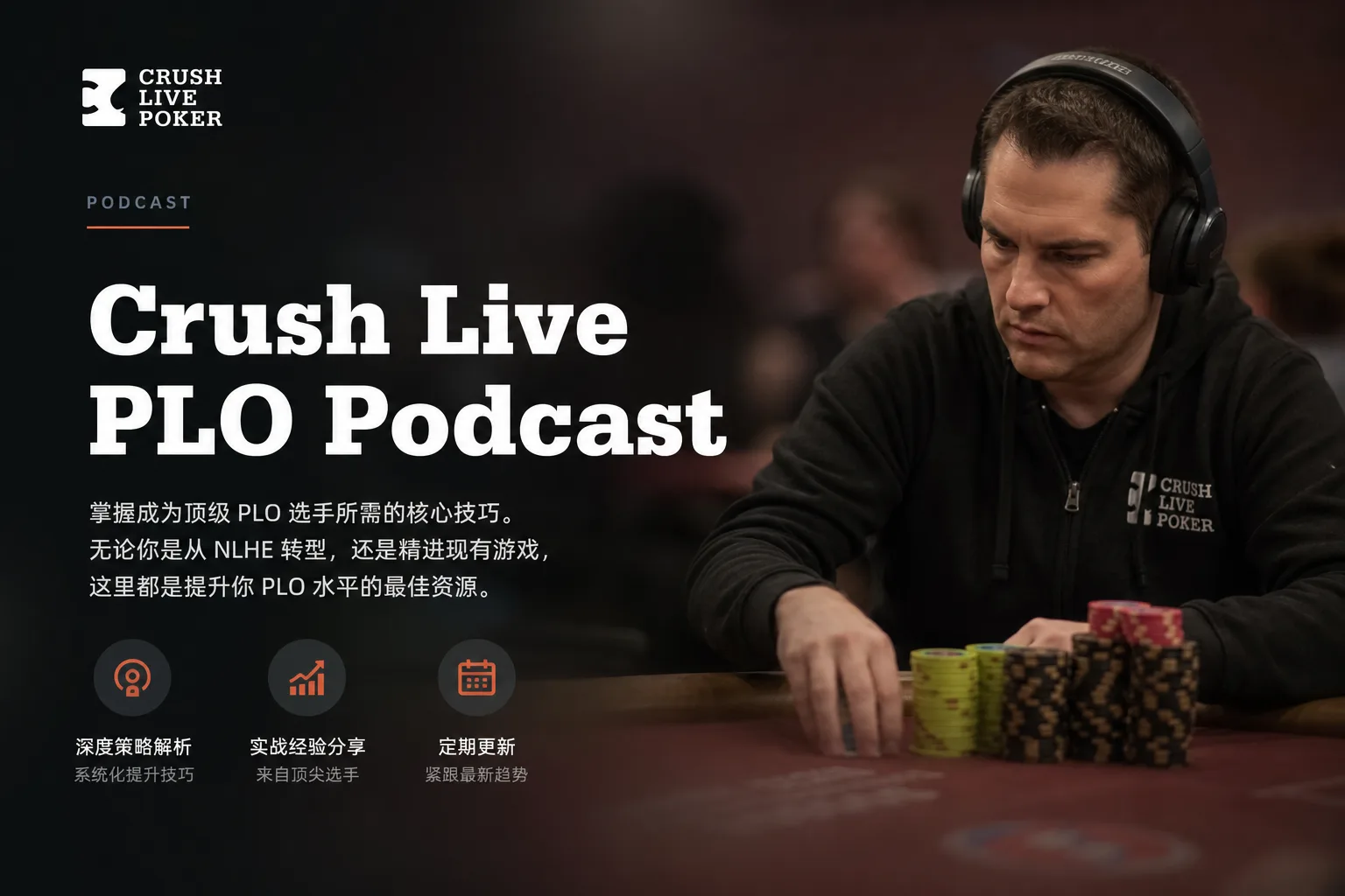 Crush Live PLO Podcast — 126集底池限注奥马哈实战播客合集