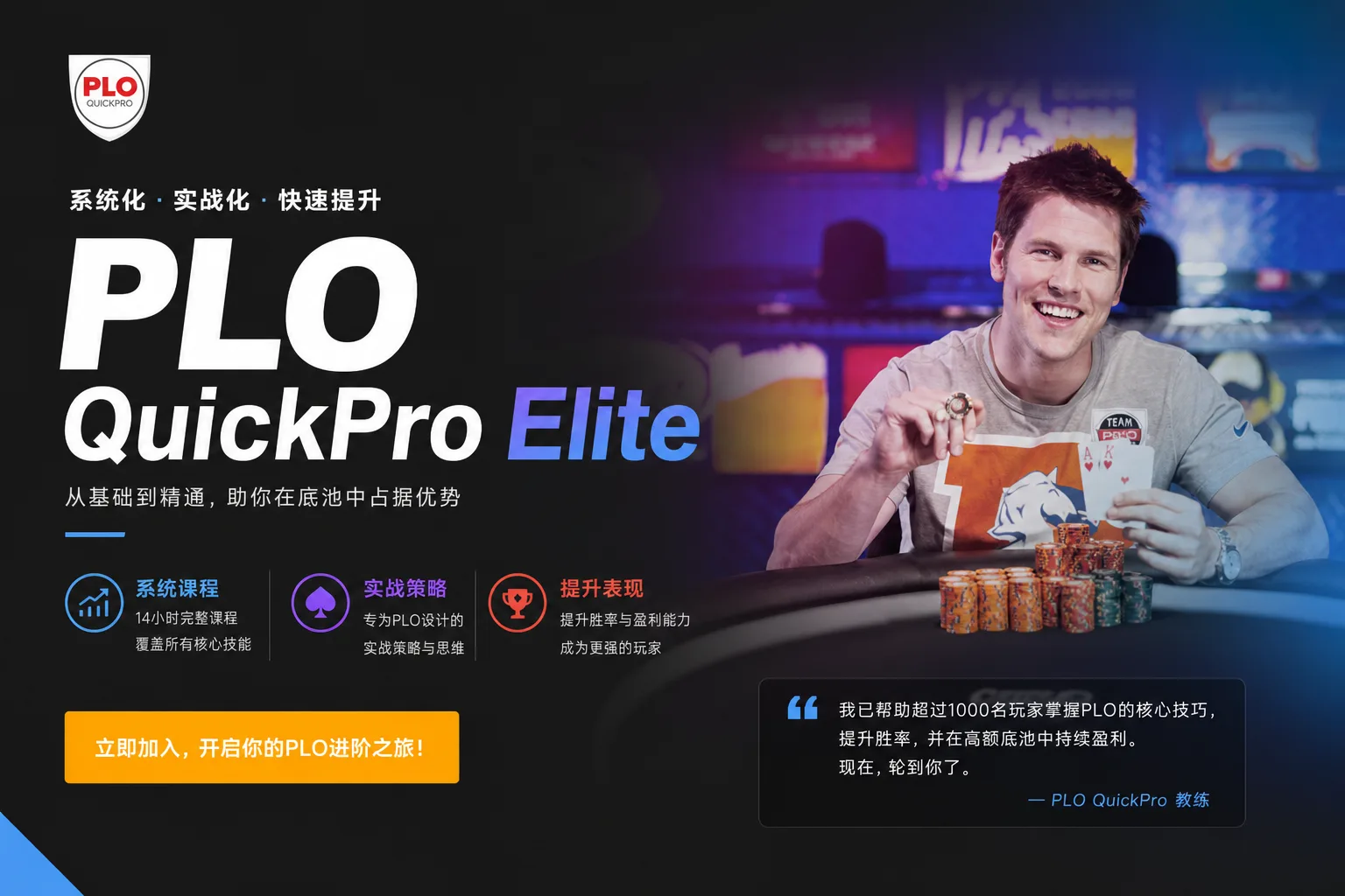 PLO QuickPro Elite — 进阶底池限注奥马哈实战体系