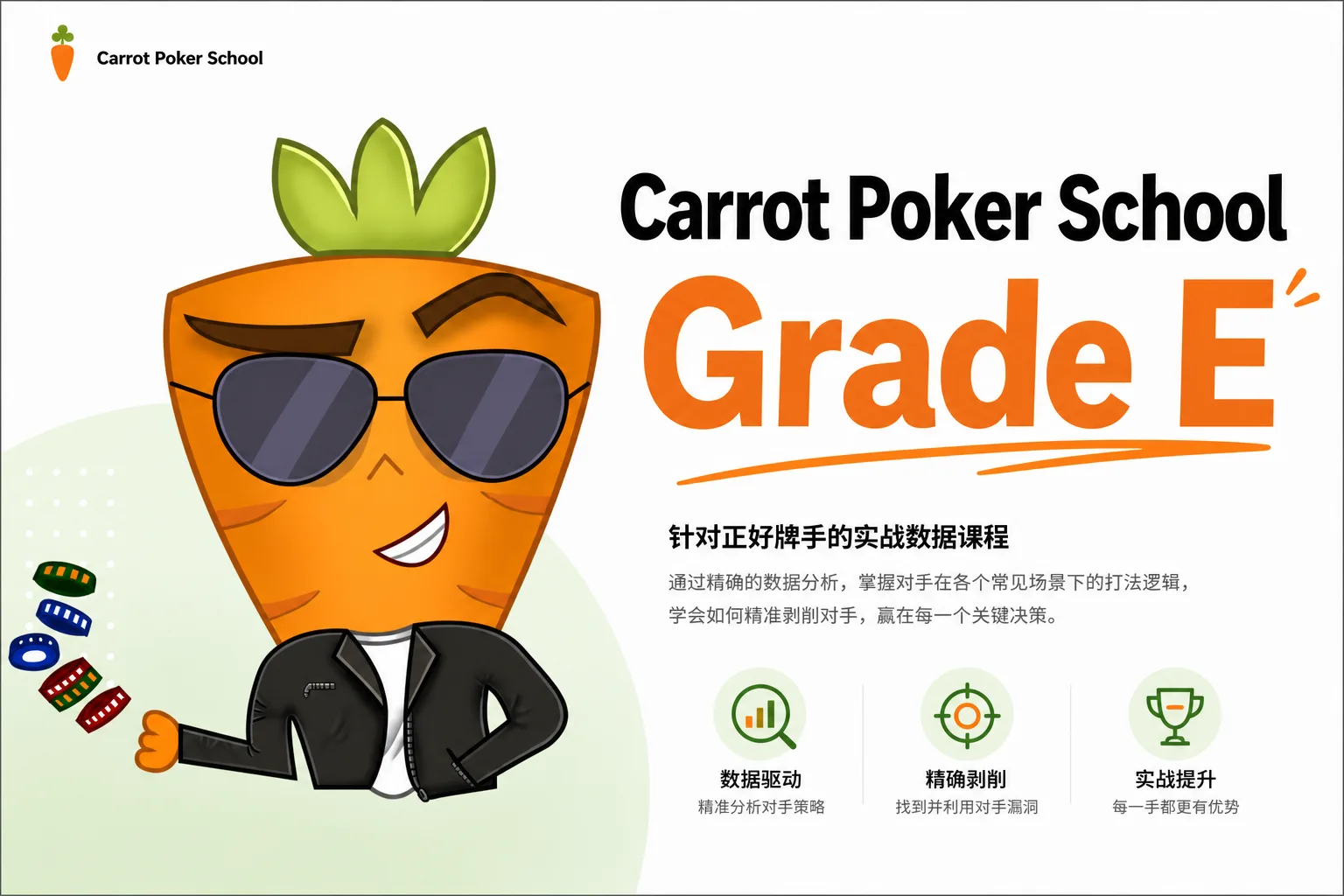 Carrot Poker School Grade E:基于群体数据的剥削策略体系