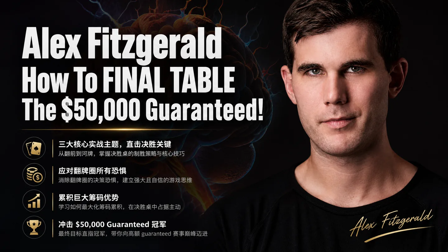 Alex Fitzgerald:如何在$50K保底锦标赛中杀入决赛桌