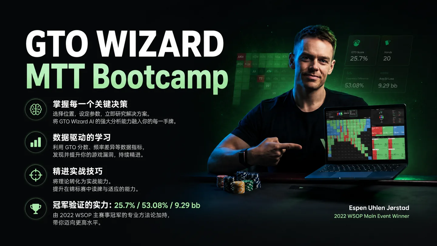 GTO Wizard MTT Bootcamp — 六位顶尖教练的 ICM 锦标赛集训