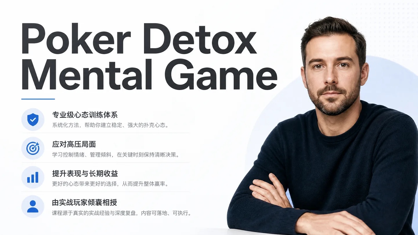 Poker Detox Mental Game — 扑克心态与技术双轨训练课程